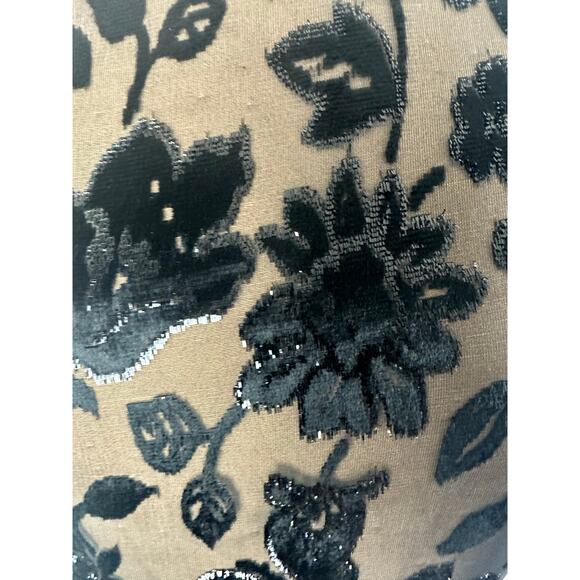 Vintage Tom Barra Size 8 Black Velvet Evening Gown Dress Christmas NYE Formal - Picture 4 of 12